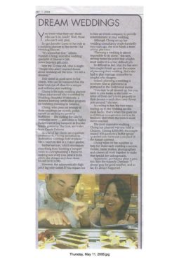 The Straits Times 2006 Dream Weddings
