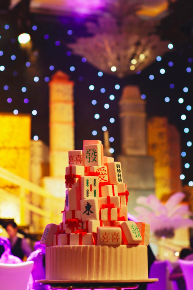 mahjong tiles wedding cake wedding celebrations