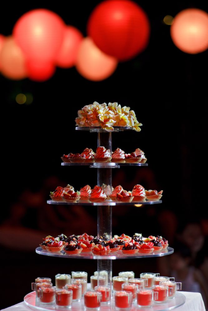 dessert tower destination wedding bali