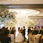 extraordinary weddings ceremony with bridal party